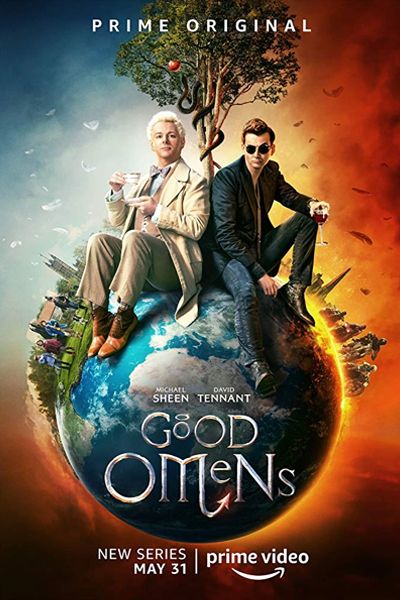 Good Omens poster. Blue Ice Africa.